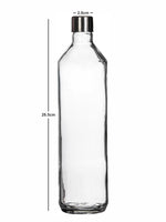 Clear Glass Summer Bottle Set of 4pcs