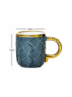 Porcelain Coffee/Tea Gold Design Mug Set of 6pcs