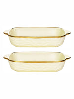 Porcelain Rectangle platter set of 2pcs