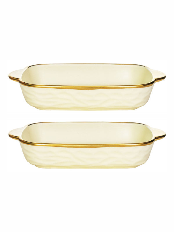 Porcelain Rectangle platter set of 2pcs