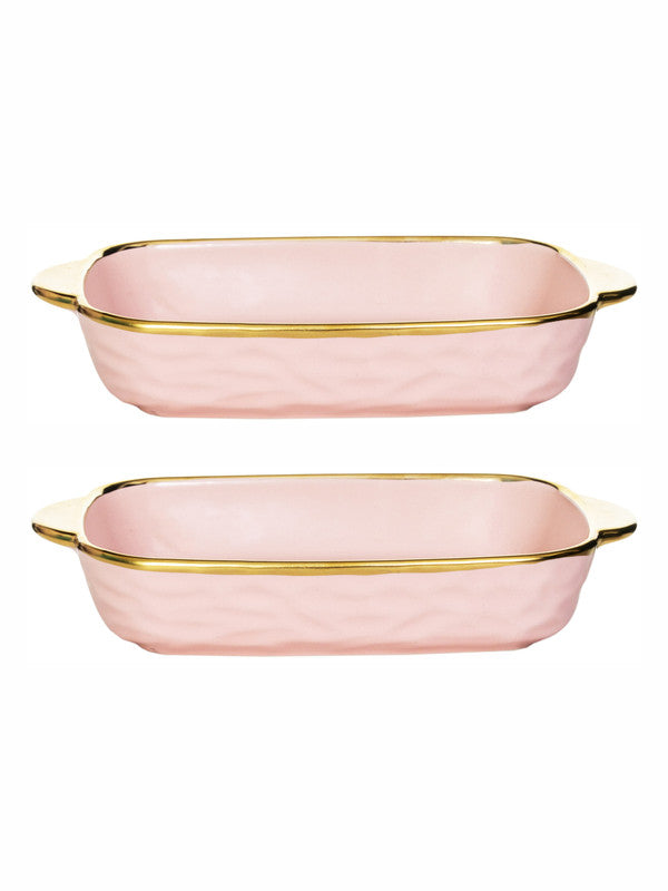 Porcelain Rectangle platter set of 2pcs