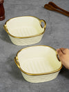 Porcelain Square serving bowl set of 2pcs