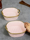 Porcelain Square serving bowl set of 2pcs