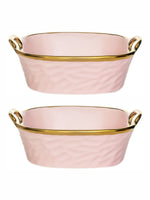 Porcelain Square serving bowl set of 2pcs