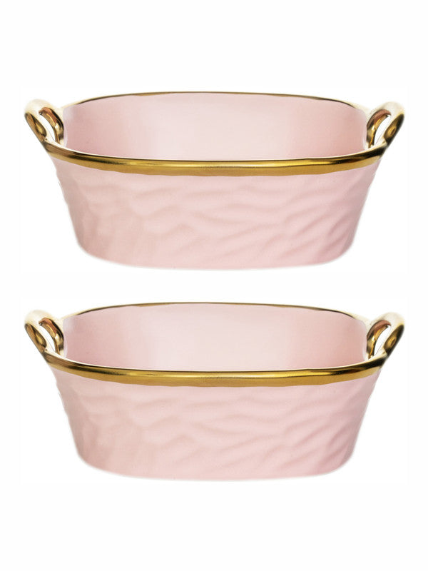 Porcelain Square serving bowl set of 2pcs