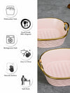 Porcelain Square serving bowl set of 2pcs