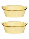 Porcelain Square serving bowl set of 2pcs