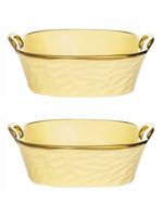 Porcelain Square serving bowl set of 2pcs