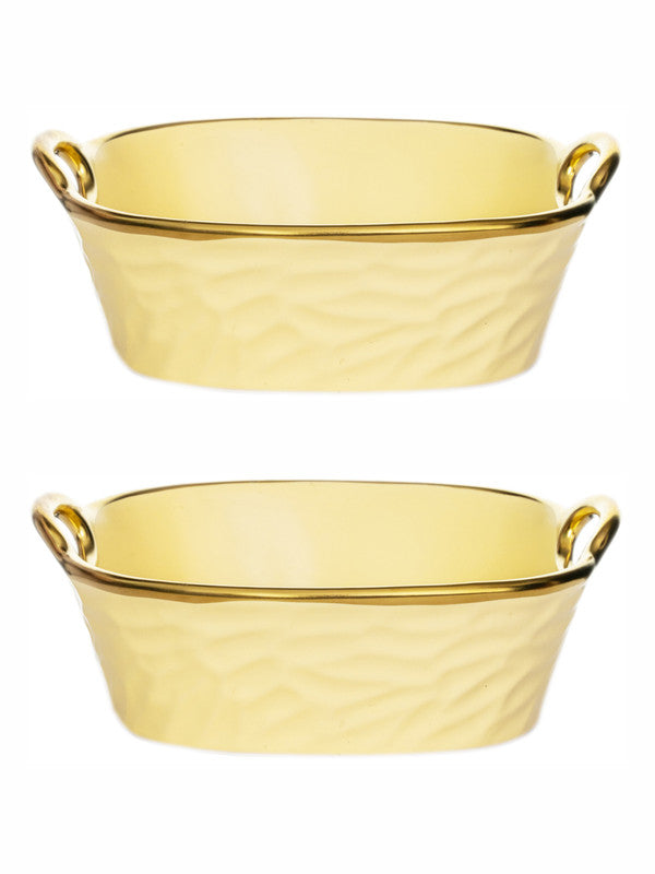 Porcelain Square serving bowl set of 2pcs