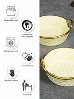 Porcelain Square serving bowl set of 2pcs