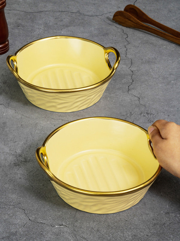 Porcelain Square serving bowl set of 2pcs