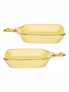 Porcelain Rectangle platter set of 2pcs