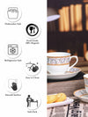 Bone China Tea/Coffee Cup Saucer Set of 12pcs