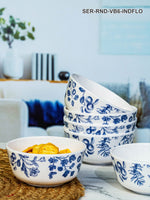 Melamine Round 6pcs Veg. Bowl Set - Indiflow