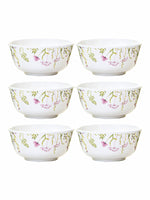 Melamine Round 6pcs Veg. Bowl Set - Wild Flower