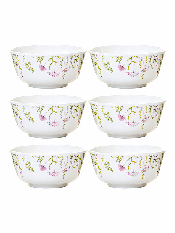 Melamine Round 6pcs Veg. Bowl Set - Wild Flower