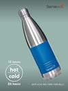 INDUS - 1000 ML ( Twin st. ) BLUE 1pc SS Vacuum Bottle