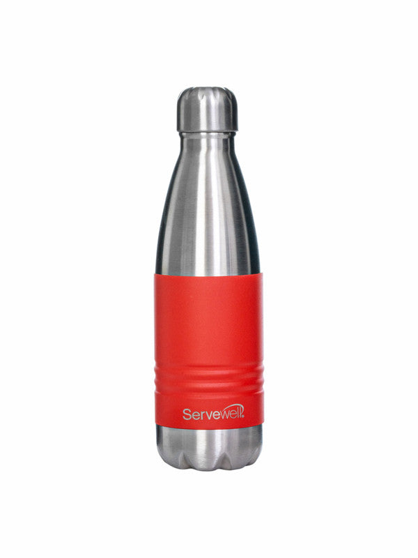 INDUS - 500 ML ( Twin st. ) RED 1pc SS Vacuum Bottle