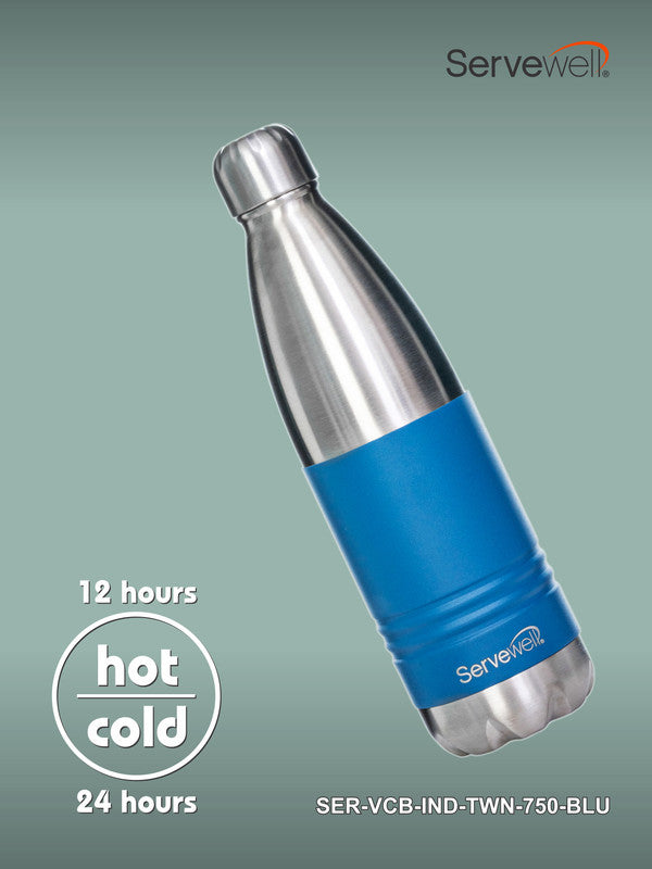 INDUS - 750 ML ( Twin st. ) BLUE 1pc SS Vacuum Bottle