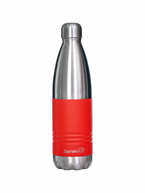 INDUS - 750 ML ( Twin st. ) RED 1pc SS Vacuum Bottle
