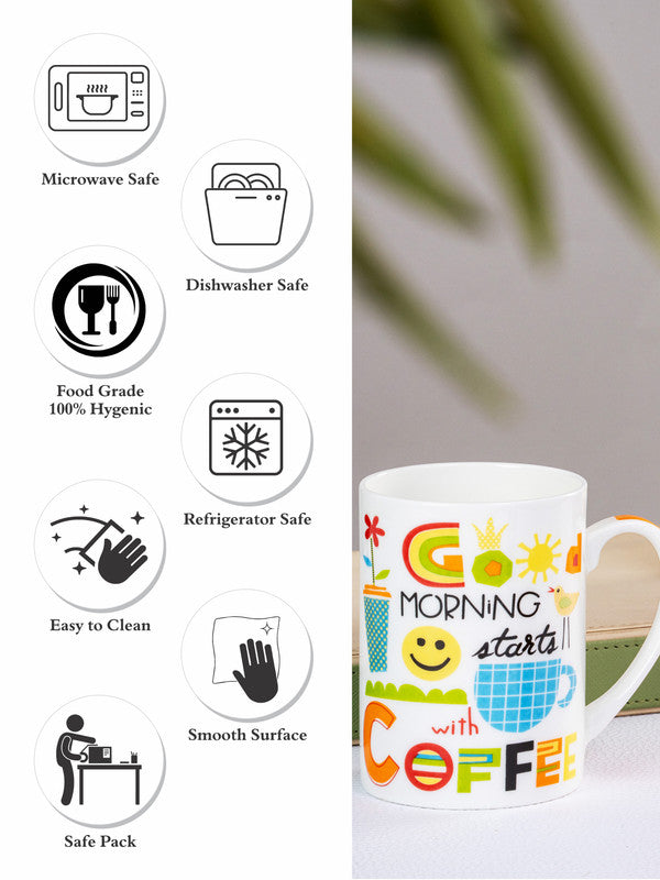 Bone China Large Coffee Mug Set of 2pcs