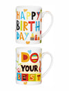 Bone China Large Coffee Mug Set of 2pcs