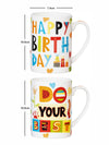 Bone China Large Coffee Mug Set of 2pcs
