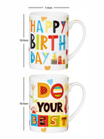 Bone China Large Coffee Mug Set of 2pcs
