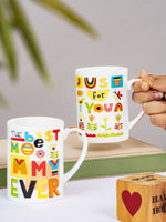 Bone China Large Coffee Mug Set of 2pcs