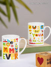 Bone China Large Coffee Mug Set of 2pcs