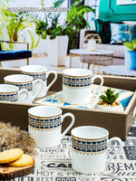 Bone China Tea/Coffee Mug (Set of 6pcs)