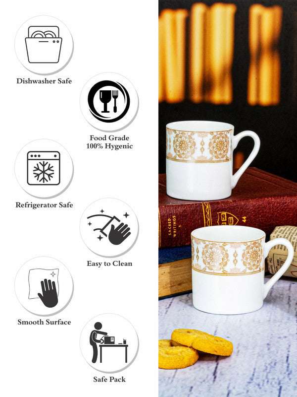 Bone China Tea/Coffee Mug Set of 6pcs