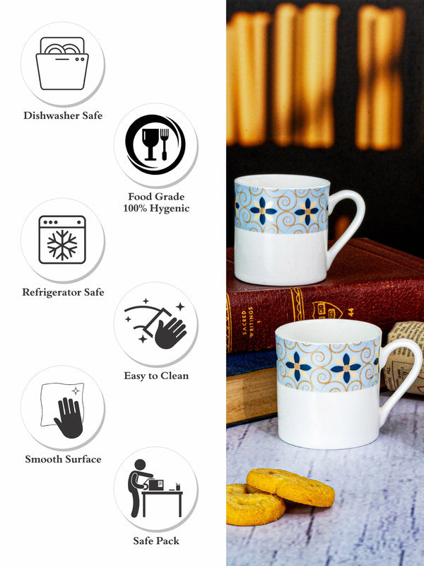 Bone China Tea/Coffee Mug Set of 6pcs