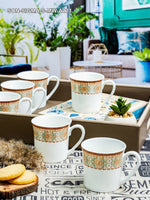 Bone China Tea/Coffee Mug (Set of 6pcs)