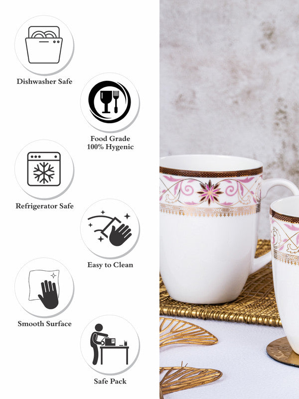 Bone China Large Coffee Mug Set of 2pcs