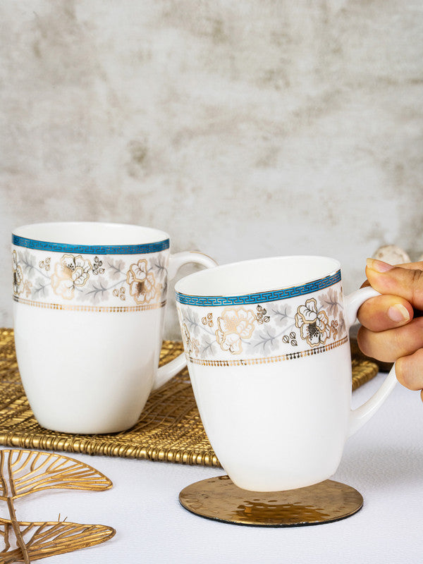 Bone China Large Coffee Mug Set of 2pcs