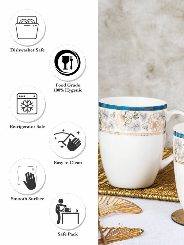Bone China Large Coffee Mug Set of 2pcs