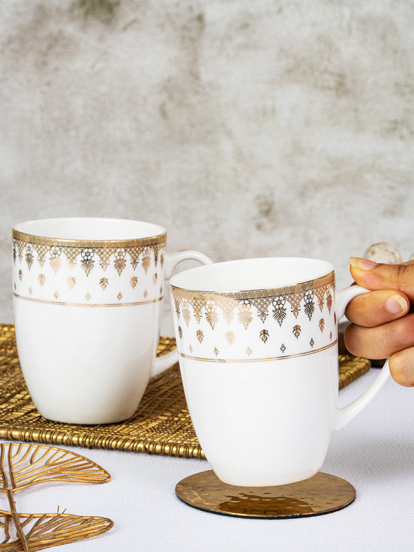 Bone China Large Coffee Mug Set of 2pcs