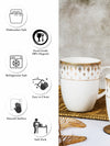 Bone China Large Coffee Mug Set of 2pcs