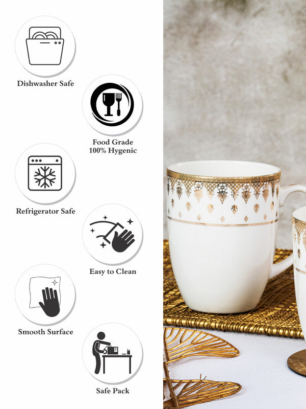 Bone China Large Coffee Mug Set of 2pcs