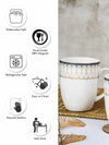 Bone China Large Coffee Mug Set of 2pcs