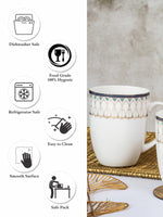 Bone China Large Coffee Mug Set of 2pcs