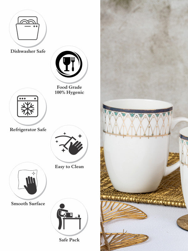 Bone China Large Coffee Mug Set of 2pcs
