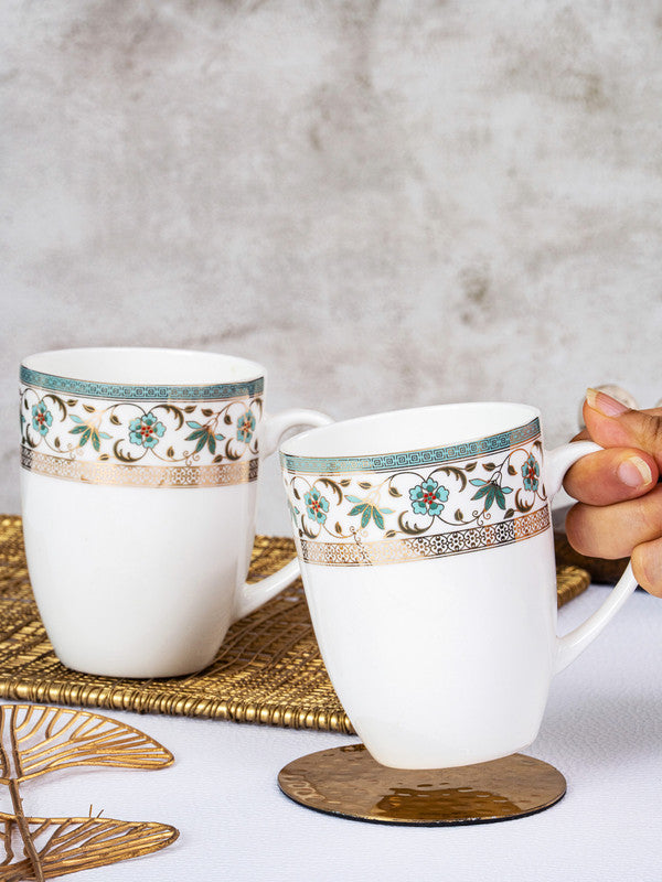 Bone China Large Coffee Mug Set of 2pcs