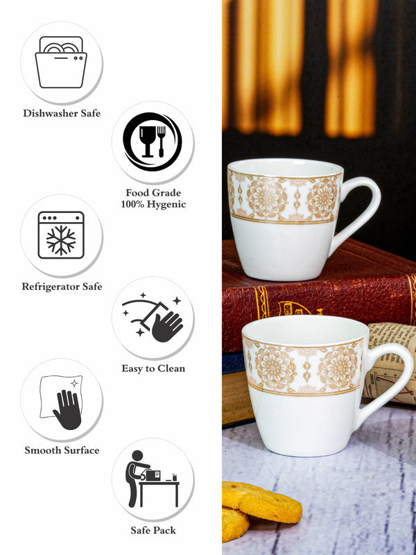 Bone China Tea/Coffee Mug Set of 6pcs