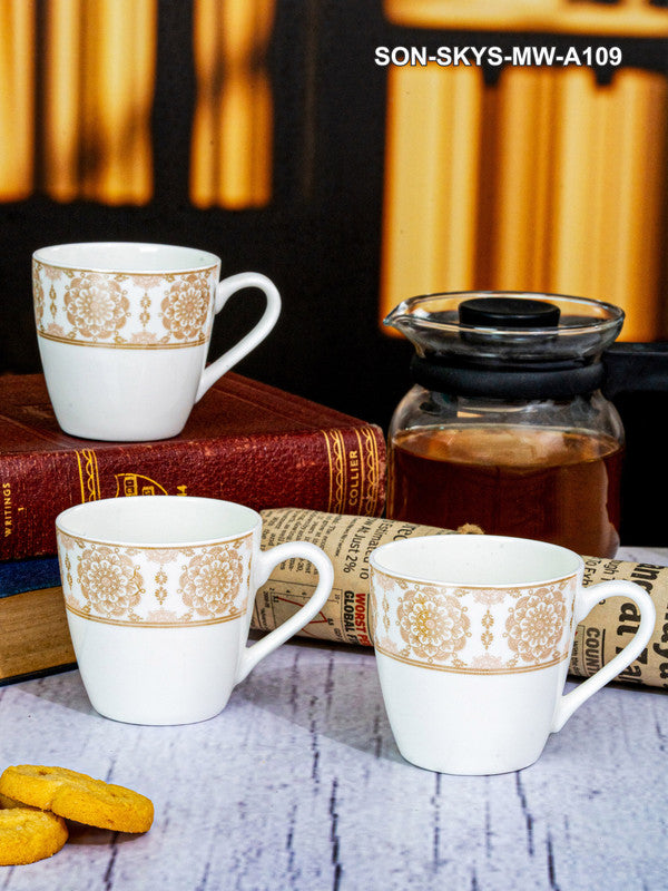 Bone China Tea/Coffee Mug Set of 6pcs