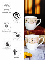 Bone China Tea/Coffee Mug Set of 6pcs