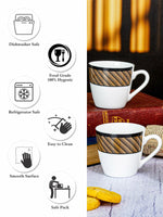 Bone China Tea/Coffee Mug Set of 6pcs