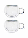 Double Wall Glass Tea/Coffee Mug Set of 2pcs