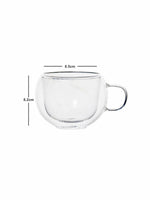 Double Wall Glass Tea/Coffee Mug Set of 2pcs